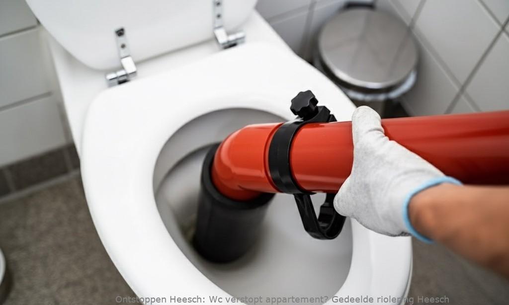Wc verstopping appartement Heesch: gedeelde riolering