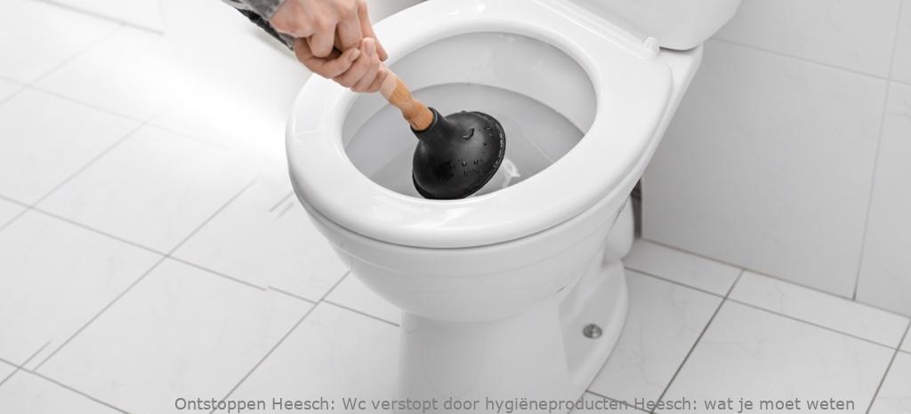 Wc verstopt door hygiëneproducten Heesch: wat je moet weten